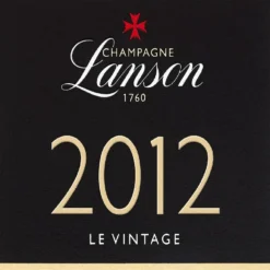Champagne Lanson Millésimé Brut 2012 - 75 cl | Élégance et Fraîcheur -Cave de Noël Soldes 3029440000521 3
