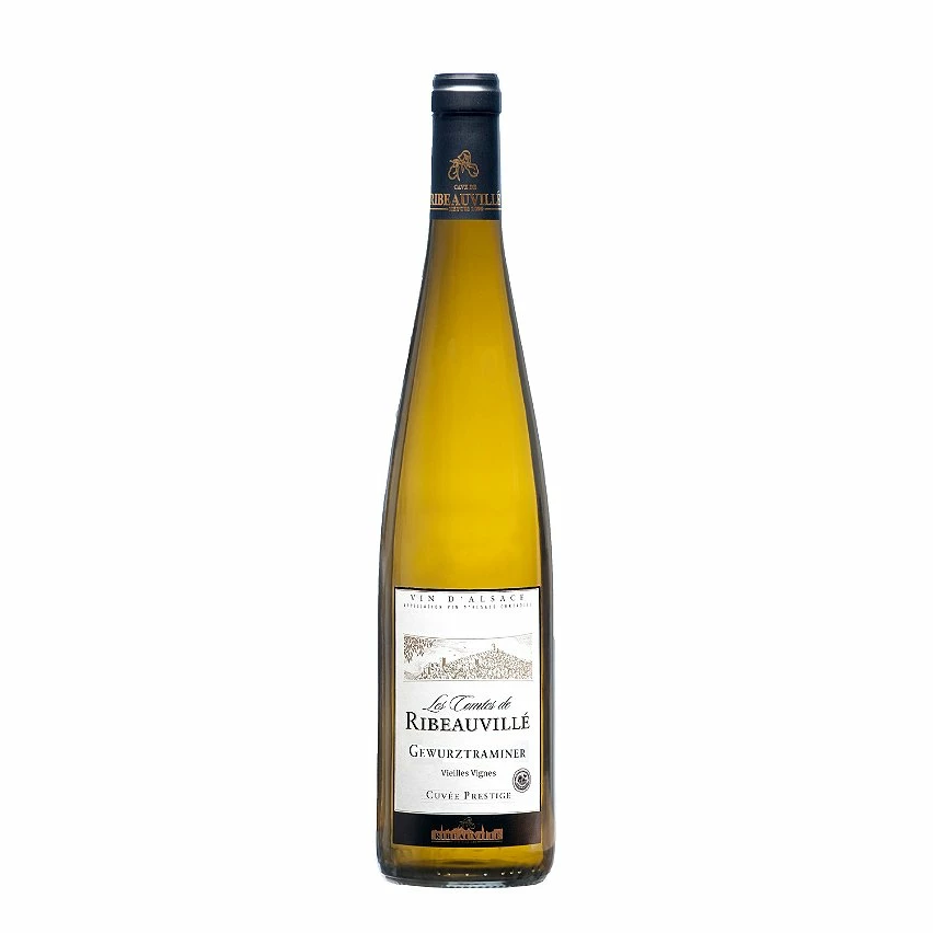 Les Comtes de Ribeauvillé Cuvée Prestige - Vieilles Vignes 2020 - Alsace Gewurztraminer AOP - Vin Blanc Moelleux - 75 cl - Meilleur Prix ⌛ 3 Les Comtes de Ribeauvillé Cuvée Prestige - Vieilles Vignes 2020 - Alsace Gewurztraminer AOP - Vin Blanc Moelleux - 75 cl - Meilleur Prix ⌛