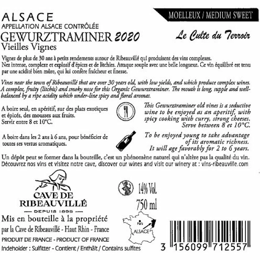 Les Comtes de Ribeauvillé Cuvée Prestige - Vieilles Vignes 2020 - Alsace Gewurztraminer AOP - Vin Blanc Moelleux - 75 cl - Meilleur Prix ⌛ 5 Les Comtes de Ribeauvillé Cuvée Prestige - Vieilles Vignes 2020 - Alsace Gewurztraminer AOP - Vin Blanc Moelleux - 75 cl - Meilleur Prix ⌛ – Image 3