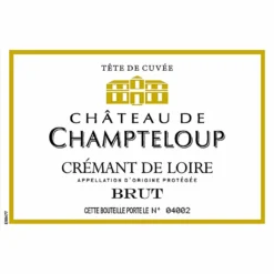 Crémant de Loire Château De Champteloup Tête de Cuvée - Brut - 75 cl | Effervescent de Qualité Supérieure 7 Crémant de Loire Château De Champteloup Tête de Cuvée - Brut - 75 cl | Effervescent de Qualité Supérieure -Cave de Noël Soldes 3176780026732 3