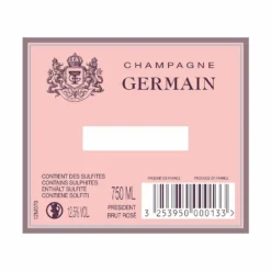 Champagne Président Germain Brut Rosé - Grosses Soldes - 75 cl 5 Champagne Président Germain Brut Rosé - Grosses Soldes - 75 cl -Cave de Noël Soldes 3253950000133 2