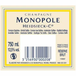 Promo 🎉 Champagne Heidsieck Monopole Réserve Brut 75 cl - Offre Spéciale ⌛ -Cave de Noël Soldes 3256930000208 2