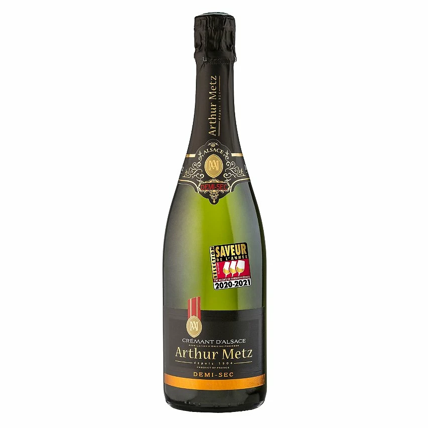 Vente Flash 🔔 Crémant d'Alsace Arthur Metz - Demi-sec - 75 cl | Champagne & Effervescent 2 Vente Flash 🔔 Crémant d'Alsace Arthur Metz - Demi-sec - 75 cl | Champagne & Effervescent