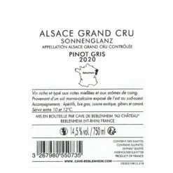 Top 10 Baron De Hoen 2020 - Alsace Pinot Gris Grand Cru AOP - Blanc Moelleux - 75 cl - Vin Français -Cave de Noël Soldes 3267980550735 2