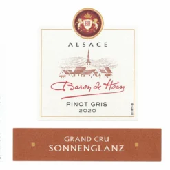 Top 10 Baron De Hoen 2020 - Alsace Pinot Gris Grand Cru AOP - Blanc Moelleux - 75 cl - Vin Français -Cave de Noël Soldes 3267980550735 3