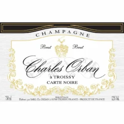 Champagne Charles Orban Carte Noire Brut - 75cl | Top 10 Champagne | Livraison Rapide 🔥 -Cave de Noël Soldes 3292059806024 3