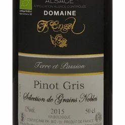 Promo Domaine F. Engel Sélection de Grains Nobles BIO 2015 - Pinot Gris d'Alsace AOP - Vin Blanc Moelleux - 50 cl -Cave de Noël Soldes 3760062471213 2