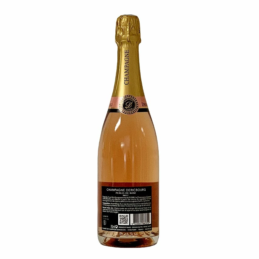 Champagne Gaston Dericbourg Perles de Rose Brut Rosé - 75 cl - Cadeau Idéal 4 Champagne Gaston Dericbourg Perles de Rose Brut Rosé - 75 cl - Cadeau Idéal – Image 2