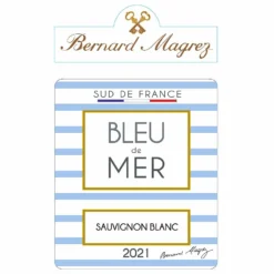 Bleu de Mer 2021 - Vin Blanc Sec Pays d'Oc IGP - 75 cl | Top 10 Sélection 🎁 -Cave de Noël Soldes 3760118601144 3