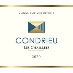 Vignoble Olivier Decelle Les Chaillées 2020 - Condrieu AOP - Vin Blanc Sec - 75cl - Neuf 7 Vignoble Olivier Decelle Les Chaillées 2020 - Condrieu AOP - Vin Blanc Sec - 75cl - Neuf -Cave de Noël Soldes 3760296020263 3