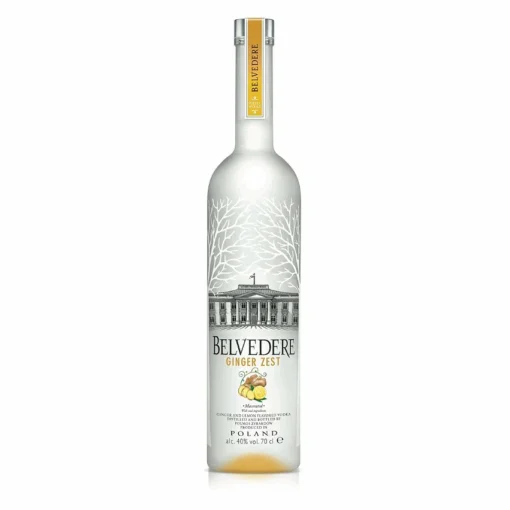 Vodka Belvedere Ginger Zest 70 cl - Saveur rafraîchissante au gingembre - 40% vol. -Cave de Noël Soldes 5901867810052 1